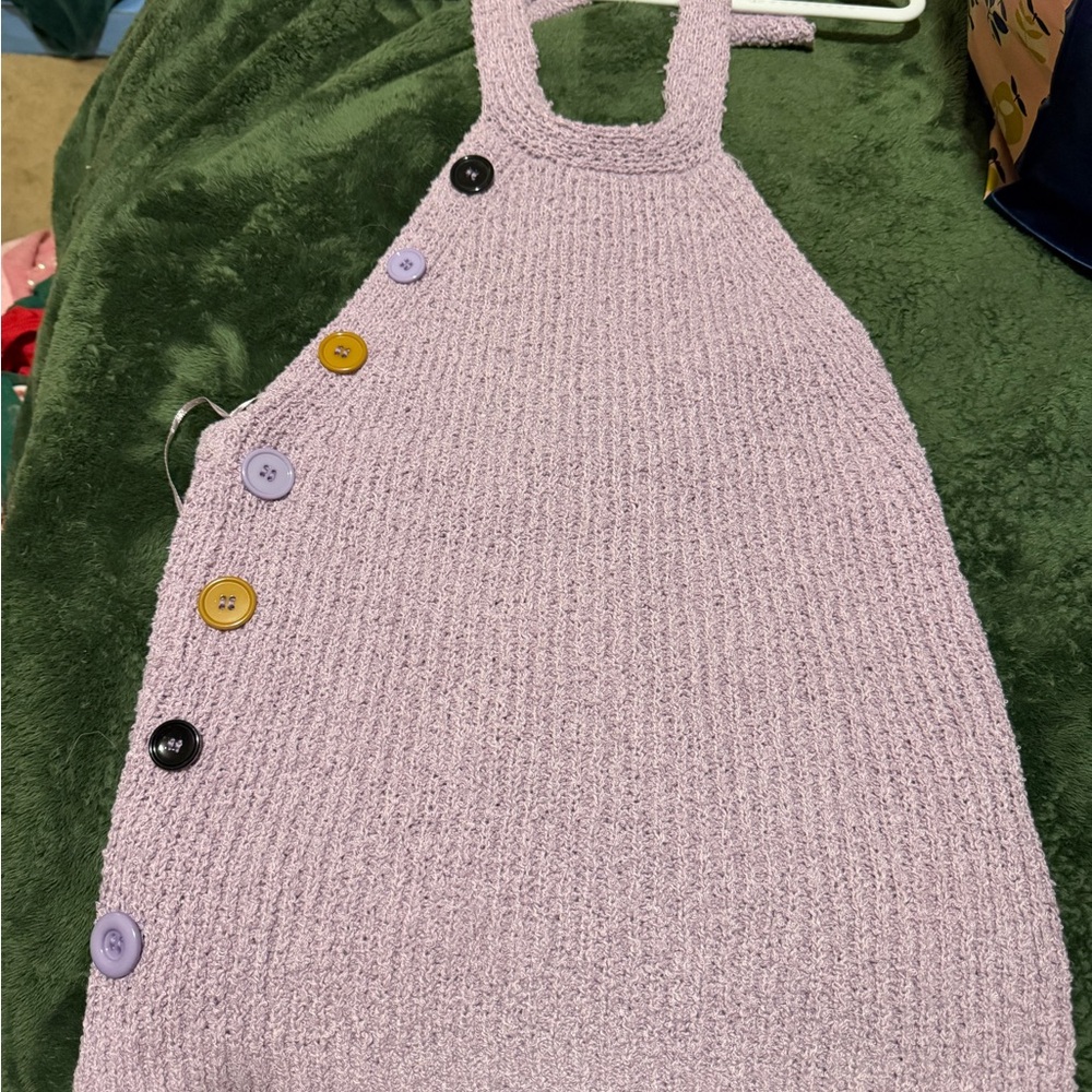 Moon River L NWT Purple Top with Colorful Buttons - Picture 1 of 2
